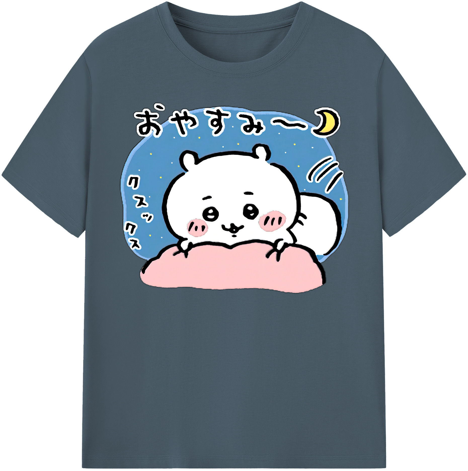 （画像用） ちいかわ ちいかわ Chii-kawa chiikawa 綿100％半袖Tシャツ（フロントプリント）